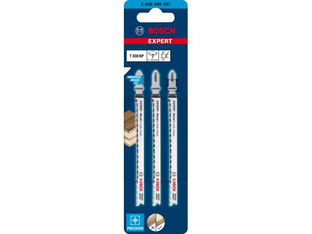 Žagin list za vbodno žago EXPERT ‘Wood 2-side clean’ T 308 BP, 2608900557